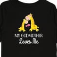 thumbnail image 4 of Inktastic My Godmother Loves Me Giraffe Boys or Girls Long Sleeve Toddler T-Shirt, 4 of 5