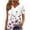 White, variant on My Orders Lightweight Tops & Blouses Plus Size Blouses for Women V Neck Yoga Tops Women Long Length Summer Tops With Short Sleeves for Women Over 50 Warehouse Today Shipping
