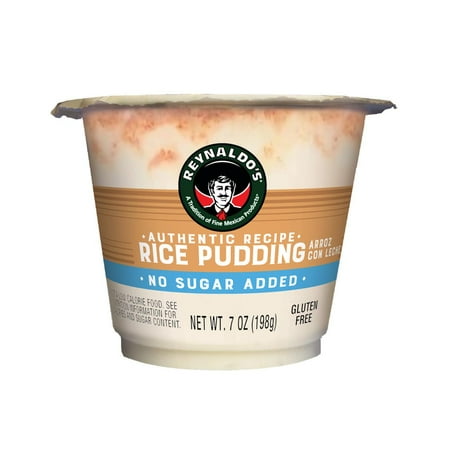 Reynaldo's Mexican Food Traditional Style Rice Pudding Cup, No Sugar Added, 7 oz