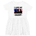thumbnail image 3 of Inktastic Military Dad I Love My Daddy Girls Toddler Dress, 3 of 5