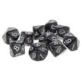 thumbnail image 2 of 10 dados negros de diez caras (D10, 0-9) para juegos de rol de rol D&amp;D, 2 of 7