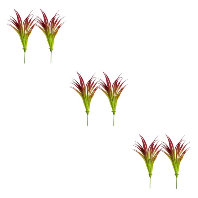 Bearachild 2 paquetes/lote de plantas falsas respetuosas con la piel, plantas de Color artificiales ecológicas para un rojo seguro y elegante Type1 NO1