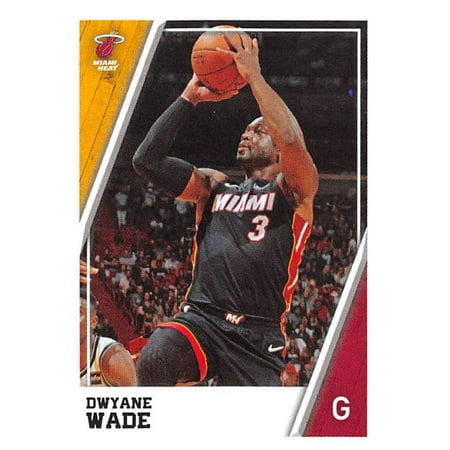 - 2018-19 Panini NBA Stickers #125 Dwayne Wade Miami Heat Basketball Sticker