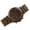 G004- Coffee, variant on Women's Watch, Oversized Watch, Chronograph Watch, Tachymeter, Analog Watch, Black Silicone Strap, Rose Gold Hardware, Waterproof, Date Display, Easy to Read, Fashion Watch,