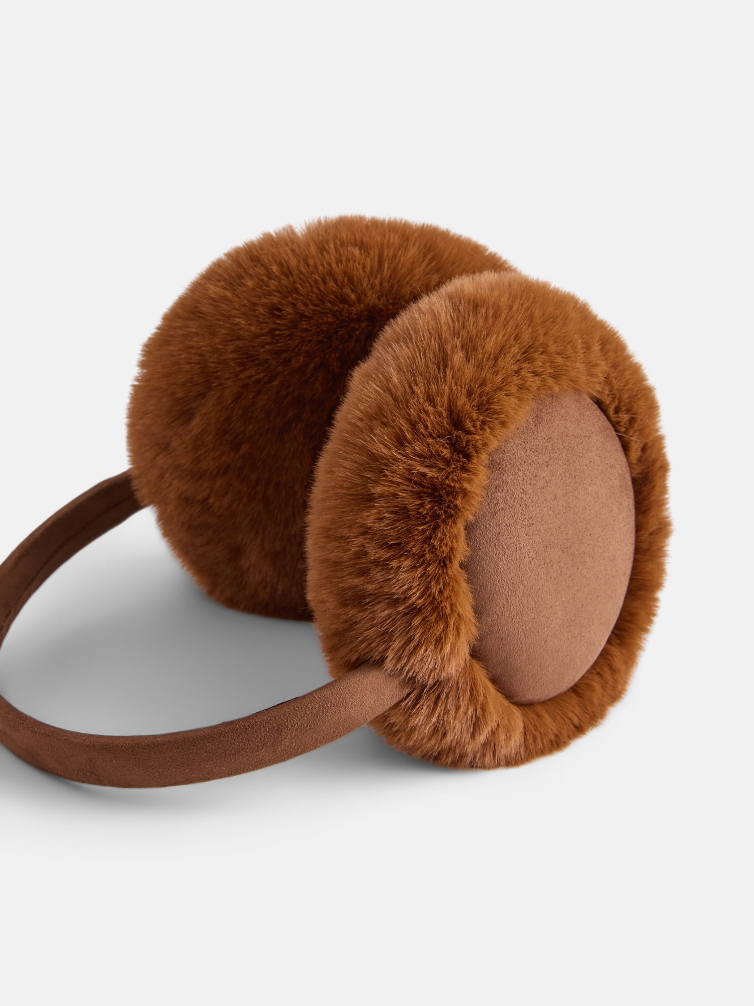 MNYC Women's Earmuff w/ Scrunchie Set Brown Multi