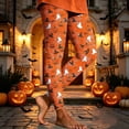 thumbnail image 6 of Oksale Plus Size Halloween Leggings for Women Funny Ghost Pumpkin Graphic Tights Casual Elastic Waisted Fall Winter Yoga Pants White 2XL, 6 of 7