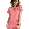 thumbnail image 2 of LYMAYTER Women V-Neck Medical Scrub Tops Solid Color Pockets Quick-Dry Medical Workwear for S-2XL, 2 of 6