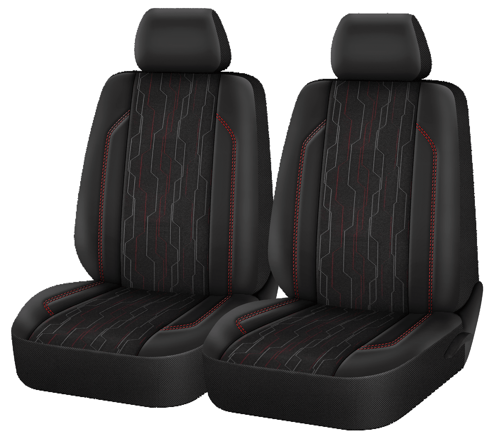 Housses Avant x2 Auto Drive – Style OEM Rayé Hexa Convient à la plupart des voitures, camions et SUV.