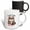 Multicolor, variant on 3drose, I Am Here, I Am Awake. Do Not Push It Funny Text and Angry Cat Art, 15oz Mug