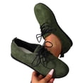thumbnail image 4 of Mocassins Décontractés à la Mode pour Femmes, Grande Taille, Bout Rond, à Lacets, pour un Port Toute la Journée, 4 of 9