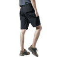 thumbnail image 4 of DILIBA Men's Hiking Cargo Shorts Stretch Quick Dry Lightweight Shorts for Men Fishing Athletic Shorts with Pockets Black XXL (No Belt), 4 of 8