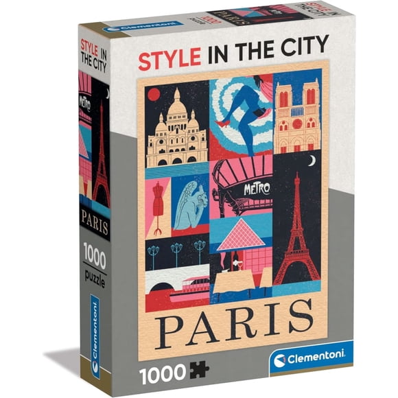 Rompecabezas Paris Style In The City Clementoni 1000 piezas