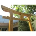 thumbnail image 5 of SamsGazebos Japanese Torii Gate Wooden Arbor, 106 Inch, Brown, 5 of 8