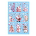 thumbnail image 1 of Christmas Window Stickers Snow Man Christmas Window Static Window Sticker Christmas Double Sided Home Decoration Reusable White 2, 1 of 9