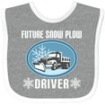 thumbnail image 3 of Inktastic Future Snow Plow Truck Driver Boys or Girls Baby Bib, 3 of 4