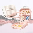 thumbnail image 3 of Portable Medication Box, Small Pill Dispenser, Mini 7-Day Travel Pill Reminder, 3 Compartments Per Day, Safe Material, 3 of 4