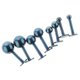 thumbnail image 5 of 4 Pares Mujeres Chicas Hombres Lip Studs Tragus Barbell Nariz s Piercing Joyería - Azul Sunnimix Aretes de acero inoxidable, 5 of 6