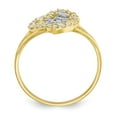 thumbnail image 2 of 10K Two-Tone Gold Ring Band Themed Cubic Zirconia CZ White, 2 of 5