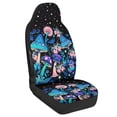 thumbnail image 2 of Chririnla Polyester Car Seat Covers Set for Driving, Easy to Install Removable Car Front Seat Cover, Neon Mushroom Pattern, 2 of 12