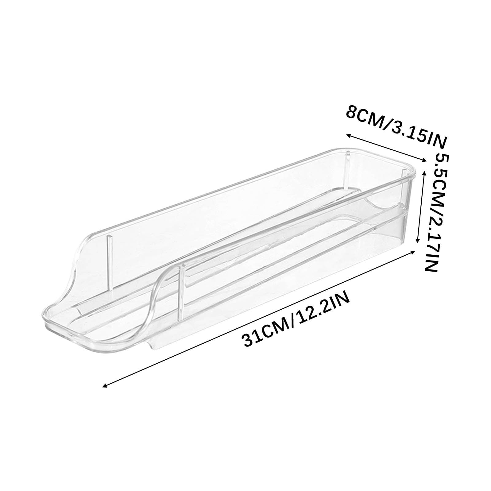 SouMaox Automatic Rolling Egg Dispenser Fridge Side Door Storage Rack Tilted Gravity Slide Tray Kitchen Pantry Organizer Space Saving Box