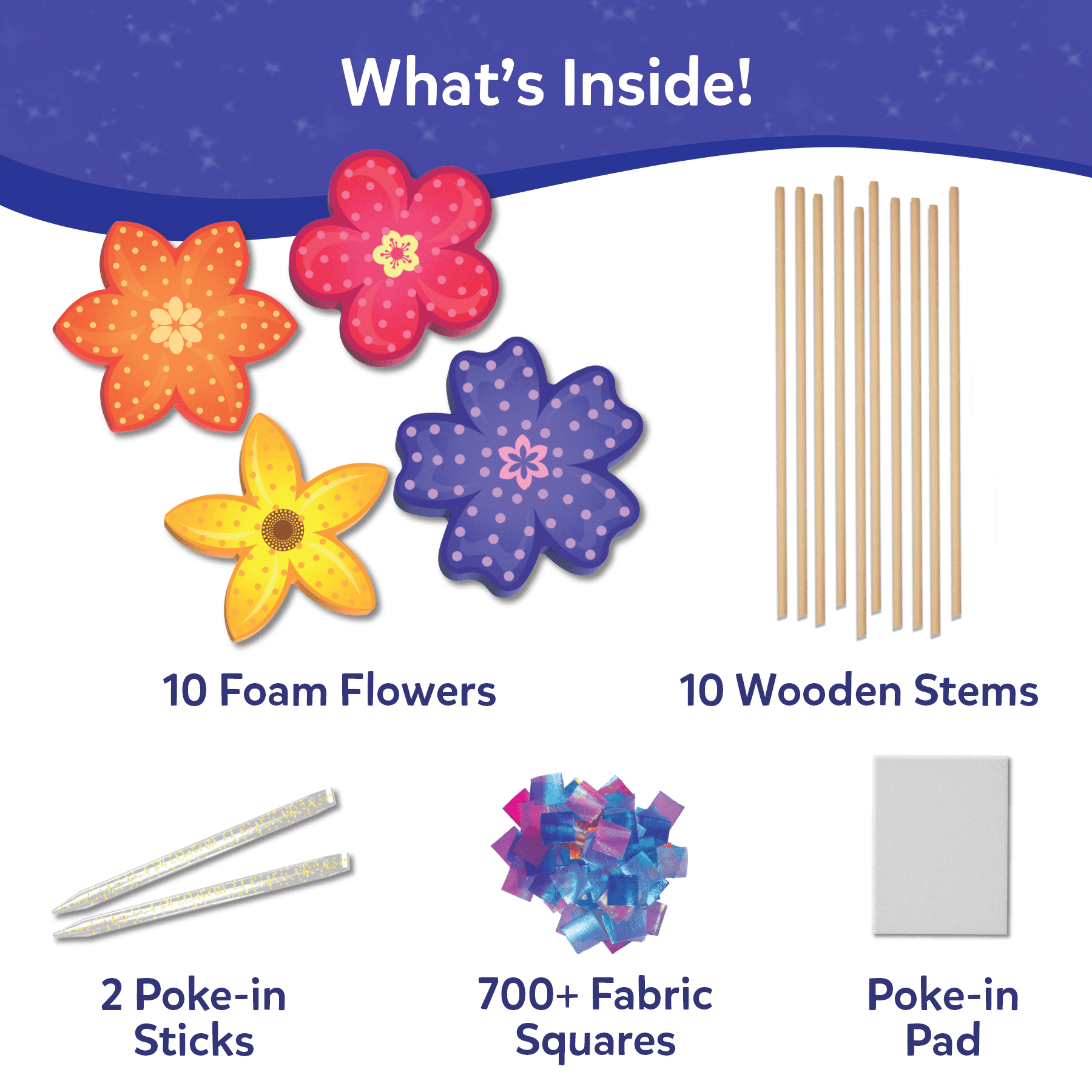Skillmatics Poke in Art, Flower Bouquet, Creative Activity Sets for Kids, Mess-Free, DIY Craft Kit, Ages 4 to 9