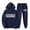 Navy, variant on Trapstar Hoodies for Women Sets Long Sleeve Graphic Sweatshirts Loose Trapstar Street Hip-hop Pullover Sweatshirts+Sweatpants Women Set of 2 Classic Sweatshirts(Navy, M)