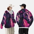 thumbnail image 4 of Lsque Watercolor Painting White Horse UPF 50+ Lightweight Sun Protection Men's Women's Long Sleeve Shirt, Hoodie Performance -XX-Large, 4 of 9