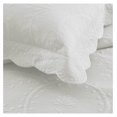 thumbnail image 6 of 3-Piece 100% Cotton Oversized Bedspread Lightweight Quilt Coverlet Embroidery Farmhouse Bedding Set (TX Soft White, King (118"x106")), 6 of 6
