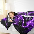 thumbnail image 4 of jejeloiu Teens Video Game Bedding Comforter Set,Boys Gamepad Console Twin Comforter Sets,Purple Black Bedding Set For Kids,Microfiber Bedroom Decor Reversible,2-Piece, 4 of 8