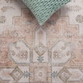 thumbnail image 6 of SAFAVIEH Arizona Melvin Medallion Machine Washable Area Rug, Rust/Beige, 6' x 6' Round, 6 of 10