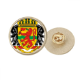 thumbnail image 1 of Emblème National du Congo Pays Rond Métal Broche Broche d'Or Clip, 1 of 3