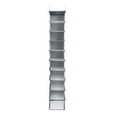 thumbnail image 4 of Household Essentials Hanging Narrow Cotton Blend and Plastic Closet Organizer with 10 Storage Shelves, Denim, 4 of 8