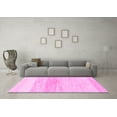 thumbnail image 3 of Ahgly Company Indoor Round Solid Pink Modern Area Rugs, 6' Round, 3 of 4