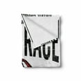 thumbnail image 2 of Car Soft Flannel Fleece Throw Blanket, Vintage Sports Road Race Riders Hand Lettering with Grunge Effect, Cozy Plush for Indoor and Outdoor Use, 60" x 80", Vermilion and Black, by Ambesonne, 2 of 6