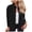 Black, variant on Autumn Winter Casual Blended Jacket with Notch Lapel Waist Tie Belt Long Sleeve Outerwear for Daily Wear Women's Casual Jackets Women's Bomber Jacket Casual Coat