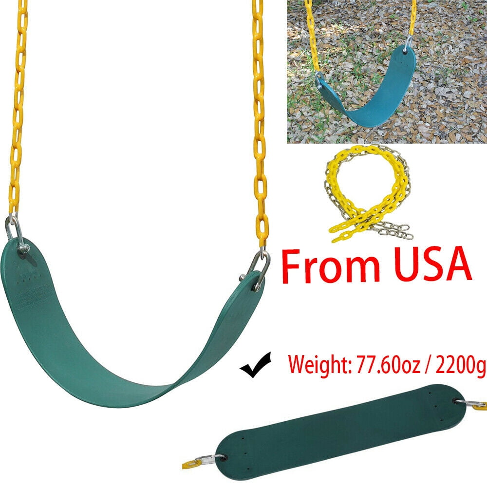 Heavy Duty Swing Seat Set Kit Accessories For Adult Kids Playground w/2 Chains 