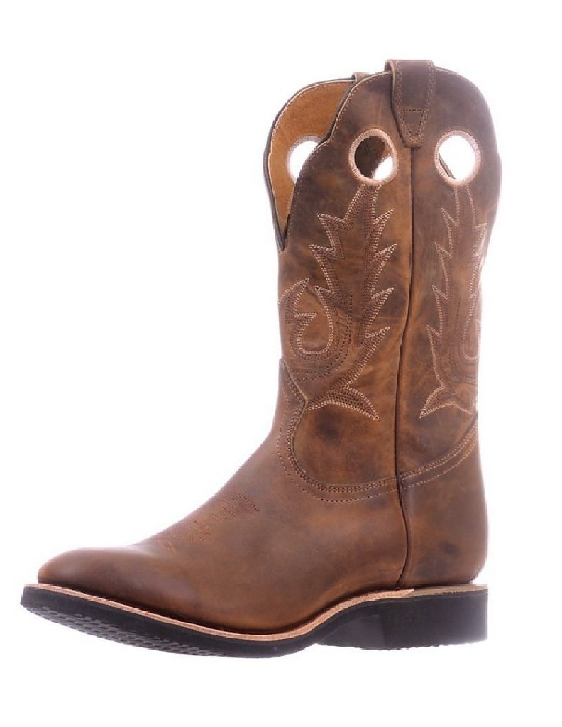 Boulet Western Boots Mens Round Toe Roper Heel Hillbilly Golden 5222 