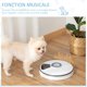 thumbnail image 3 of Dispensador automático de comida para perros y gatos - Pantalla LED, 6 compartimentos - Función de música integrada, ABS blanco roto, 3 of 5