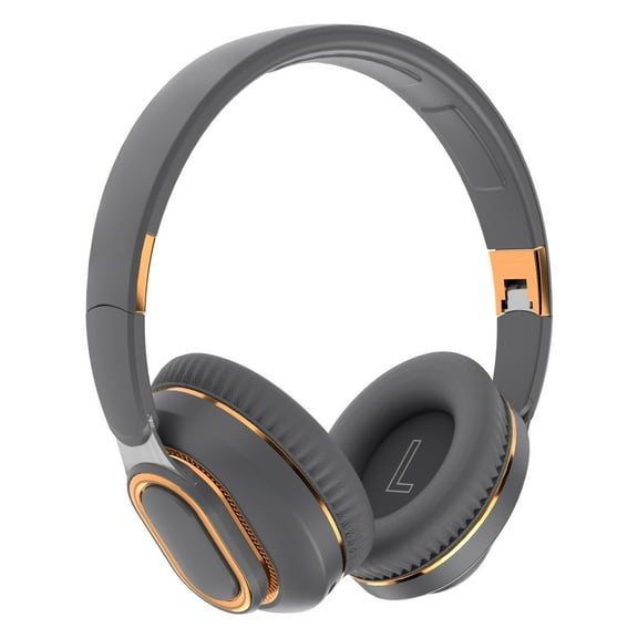 Active Noise Canceling Headphones, Over Ear Wireless Headphones with Mic, 60 Hours Play Time Bluetooth Headphones with Deep Bass, Foldable Lightweight Headphones with HiFi Audio for Music,Gray