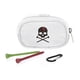 thumbnail image 3 of Bolsa para pelotas de golf, soporte para camiseta, bolsa de almacenamiento, bolso de golf portátil con calavera (blanco), 3 of 9
