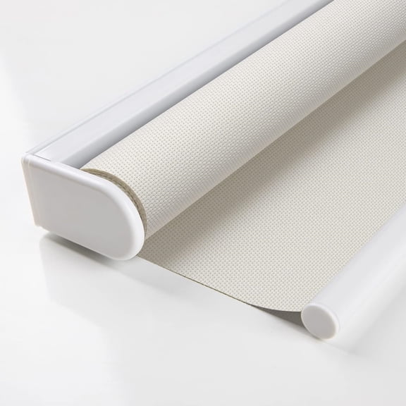 Cordless Roller Shades for Windows Light Filtering Shades with 5% Openness Solar Screen Semi Sheer Roller Blinds UV Protection for Office and Home. Easy to Install 30" W x 72" H (White)