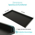 thumbnail image 2 of Kaboon Washer Dryer Countertop with Edge Rails, 27.5" x 54", Black, 2 of 6