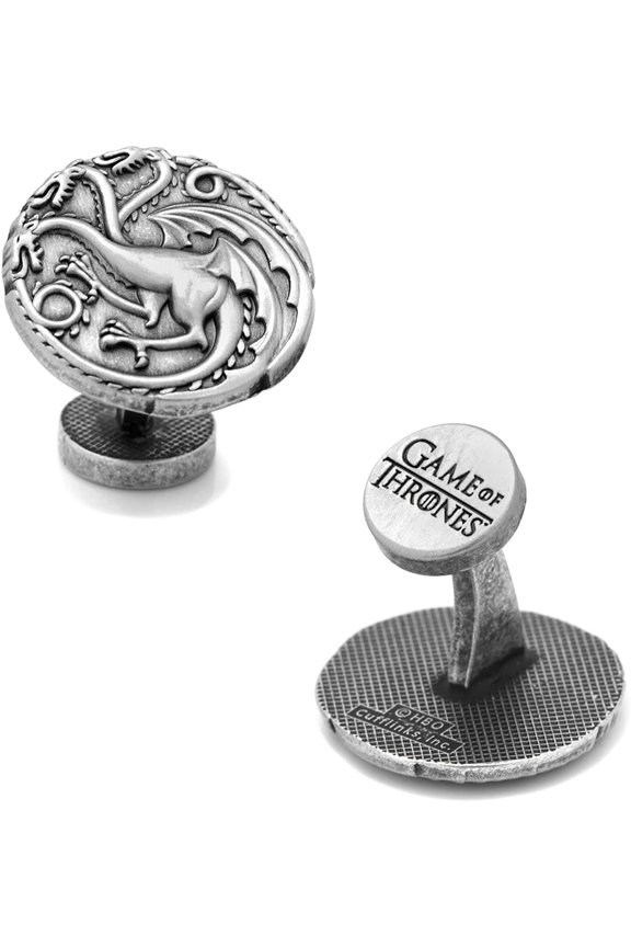 Game of Thrones Targaryen Three Headed Dragon Sigil Cufflinks