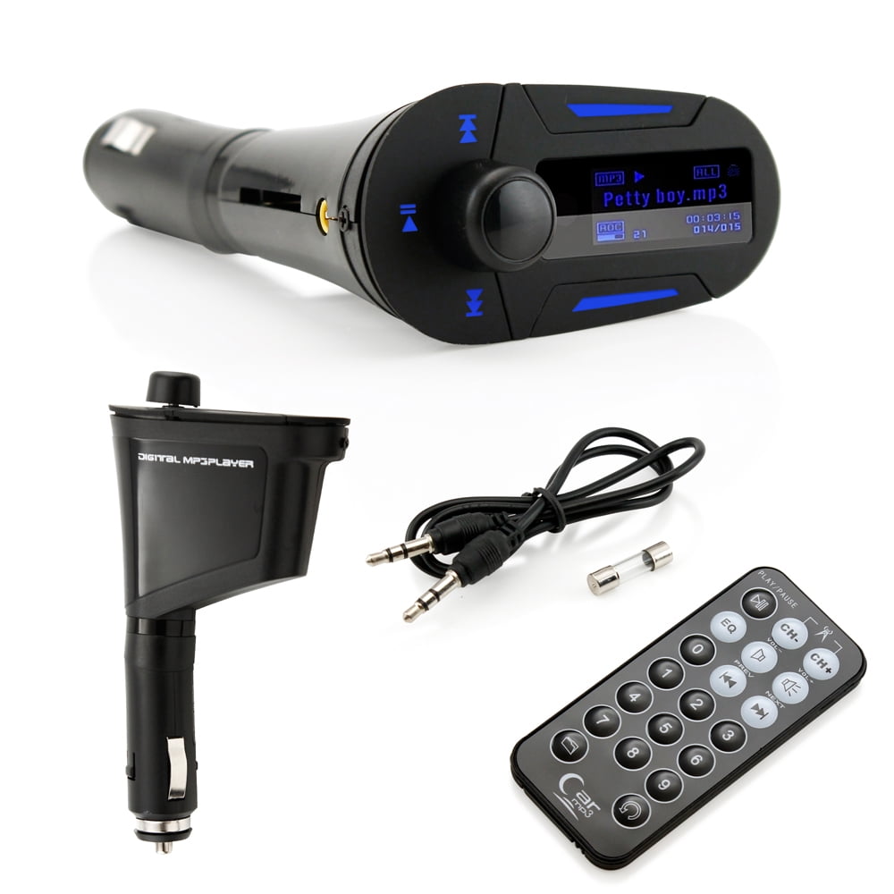 Car Kit MP3 Player Wireless FM Plug in Transmitter Modulator LCD USB SD MMC / Remote Control Set