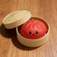 thumbnail image 4 of Mystery Dumpling Squishy Box,10 Colors Random Sent Slow Rising Glitter Squishies Dumpling Toy,Bun Bao Stress Balls Fidget Sensory Toy with Food Steamer Stretchy Surprise Toys for Teens Adults, 4 of 8