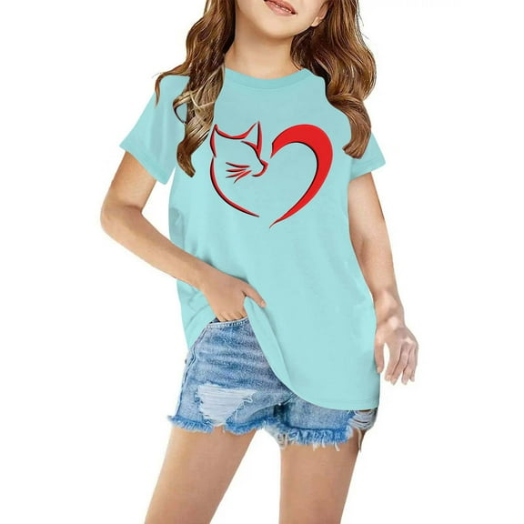 Odeerbi Toddler Boys Girls Halloween T-shirt Toddler Kids Halloween Print Shirt Fashion Cute Round Neck Short Sleeve Cotton Top Toddler Clothes Blue