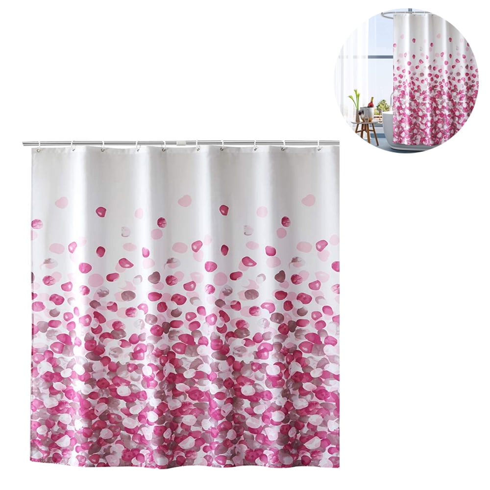 Shower Curtain Waterproof Anti Mold Shower Curtain Made Of Polyester Fabric Washable Bathtub Curtain With 12 Shower Curtain Rings Walmart Com Walmart Com
