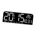 thumbnail image 4 of CoudarTitie Big LED Large Digital Clock Wall Mount Oversize LED Digital Clock with Date Week White, 4 of 9