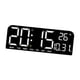 thumbnail image 4 of Reloj de pared digital con fecha, temperatura y temporizador, reloj digital LED de gran tamaño, Blanco, 4 of 9