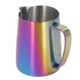 thumbnail image 1 of Colorful Milk Frothing Pitcher, Multipurpose Stainless Steel Hygienic 22oz Milk Frothing Pitcher  for Home, 1 of 8